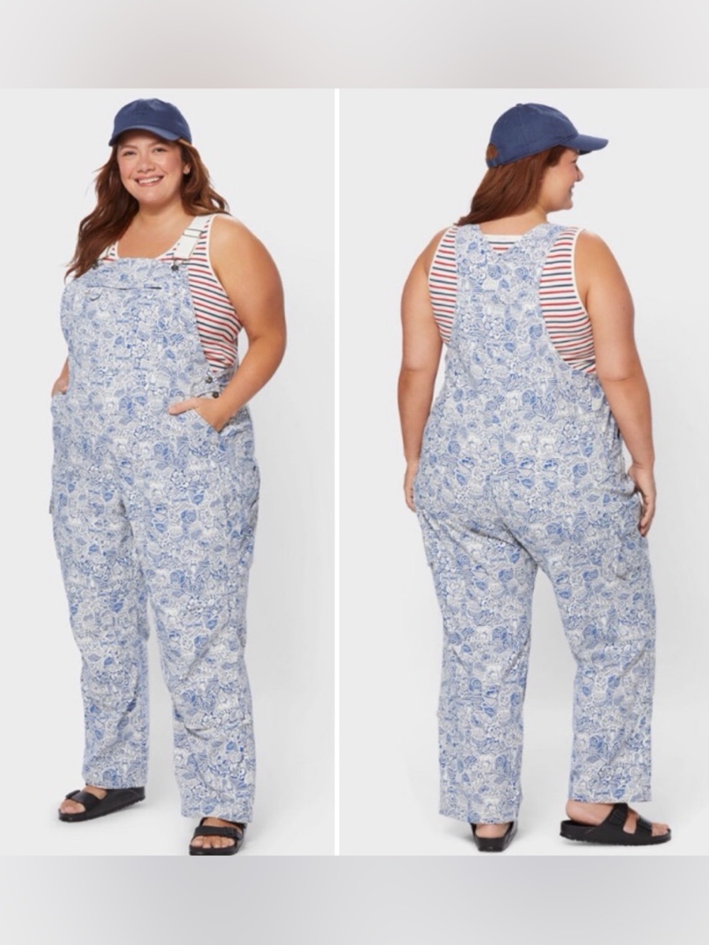 NWT Duluth 1X x31L Heirloom Gardening Bib Overalls Farm Toile Garden Outdoors - Picture 8 of 8